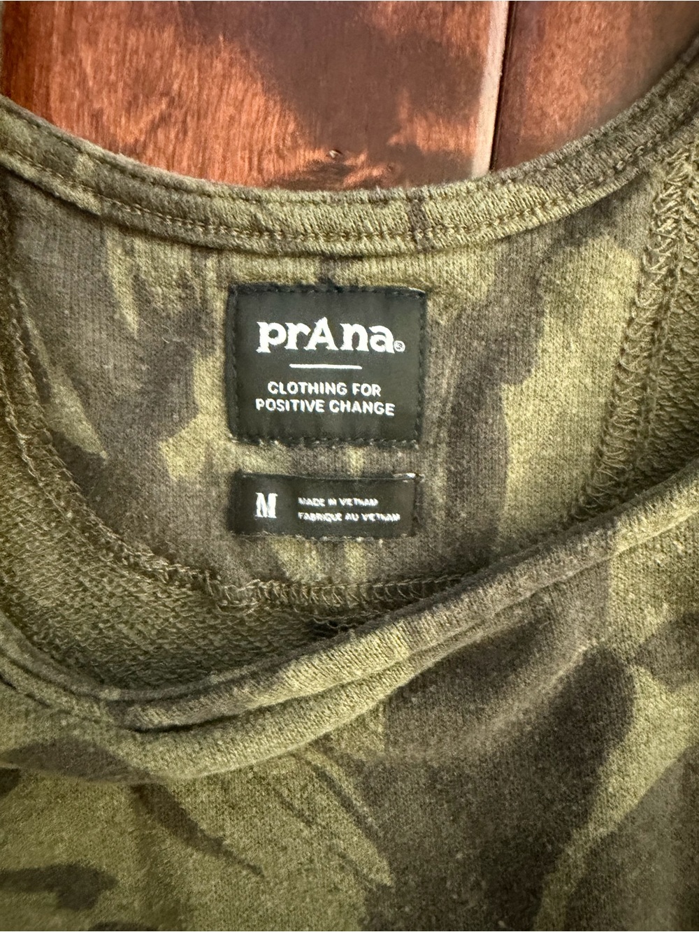 Prana Olive Green Leaf-Print Sleeveless Jumpsuit - Picture 2 of 2